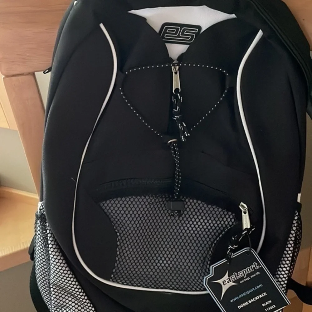 Eastsport Unisex‎ Dome Backpack Black NWT Travel Sports Work School